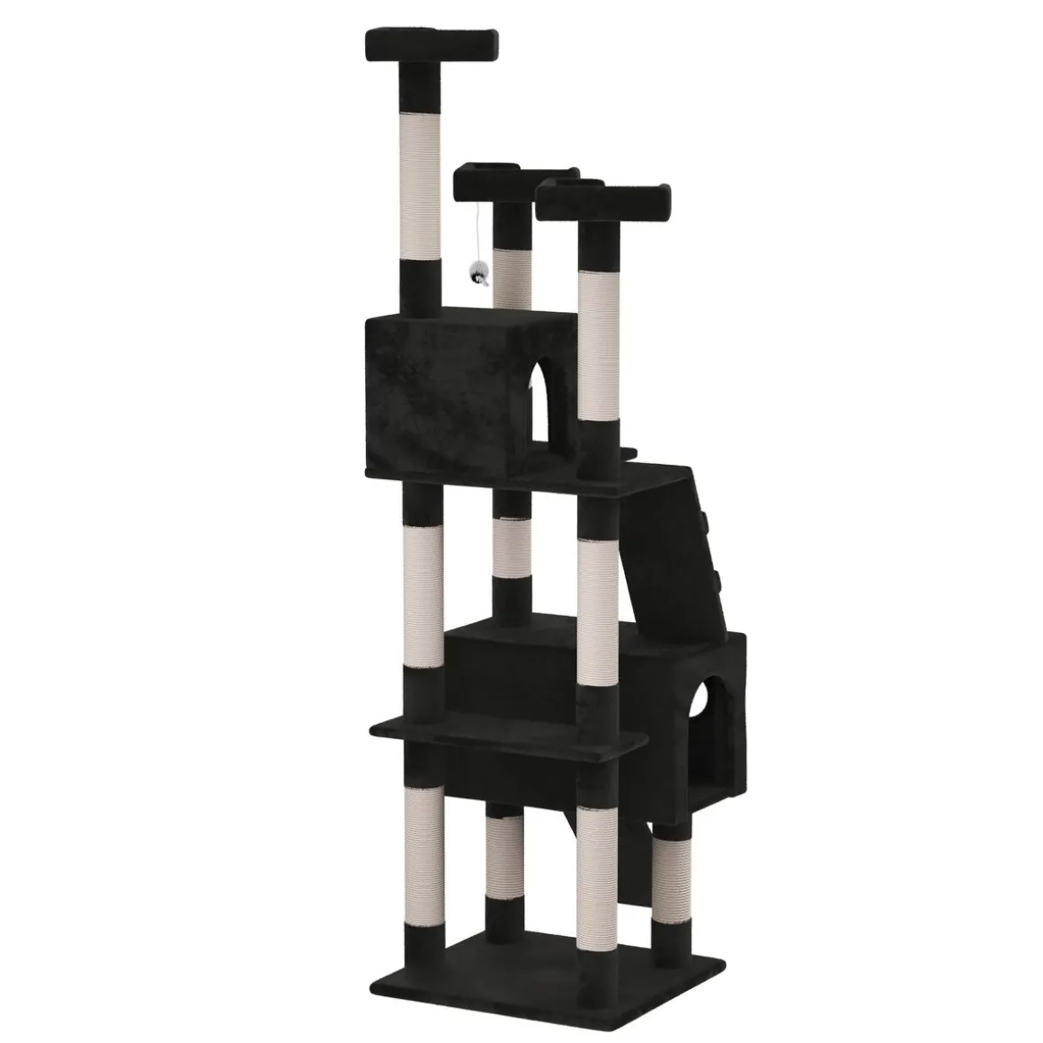 Katzenbaum MAX 182 cm schwarz