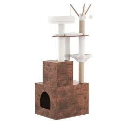 Katzenbaum mit Katzenklo BONITA 145 cm
