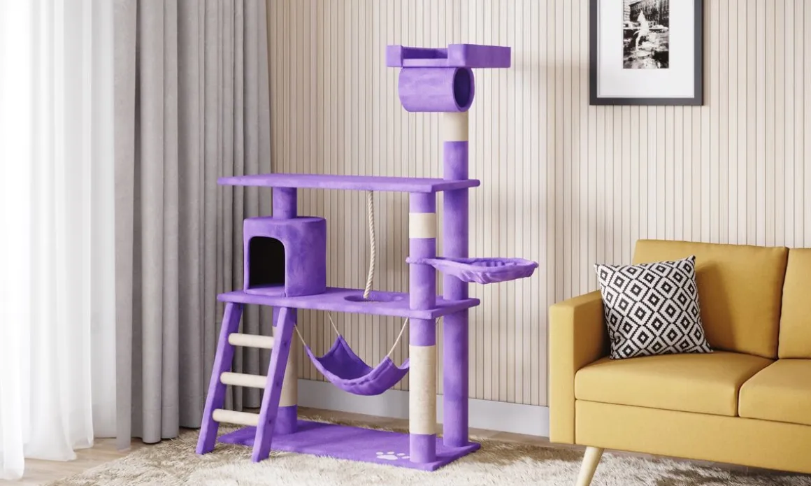 Katzenbaum SIMBA 141 cm lila
