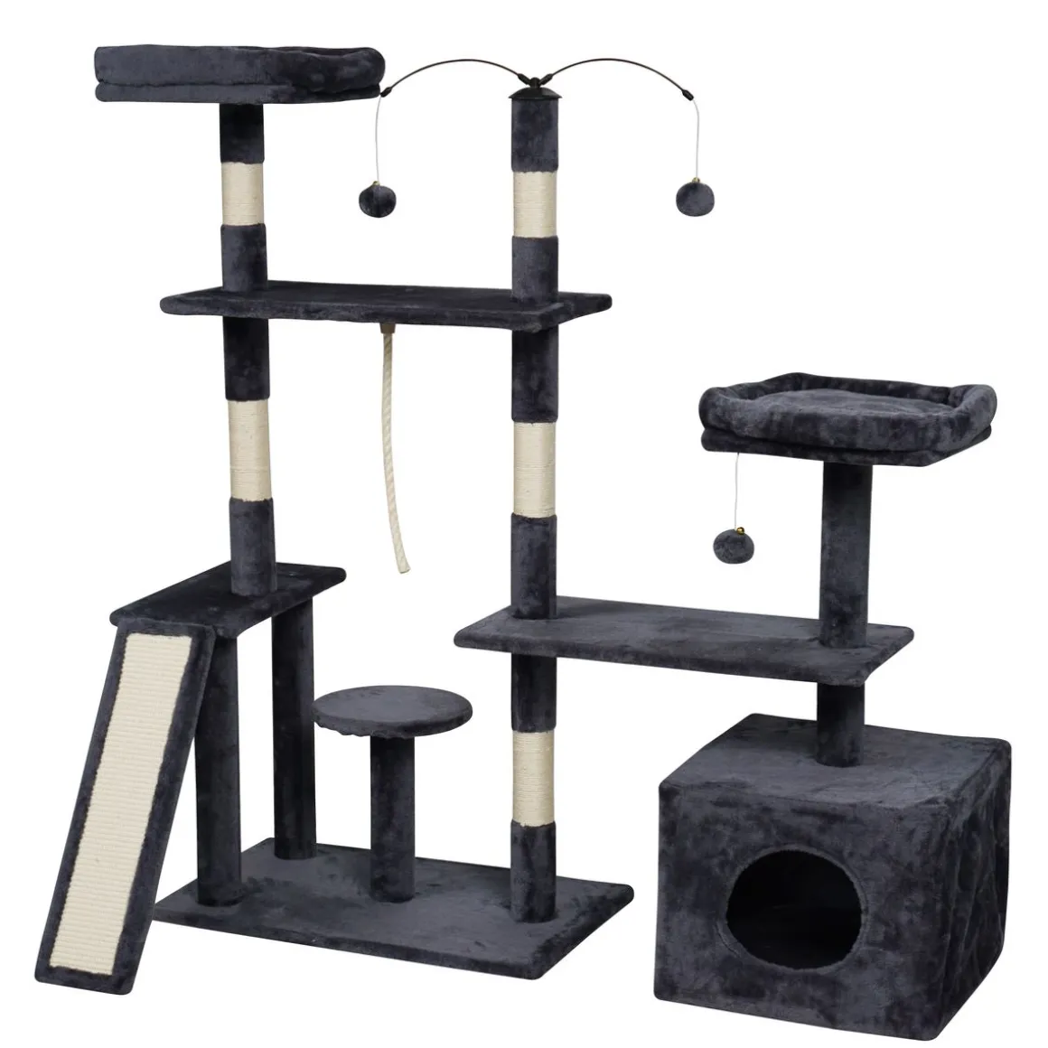 Katzenbaum SMOKY 135 cm anthrazit