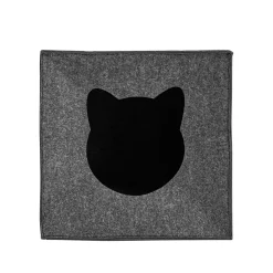 Katzenbett Höhle faltbar 33 x 33 x 37 cm anthrazit