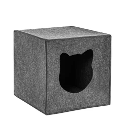 Katzenbett Höhle faltbar 33 x 33 x 37 cm anthrazit