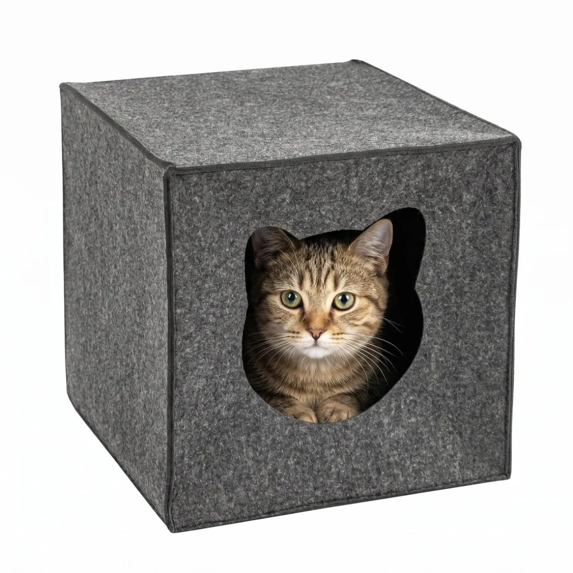 Katzenbett Höhle faltbar 33 x 33 x 37 cm anthrazit