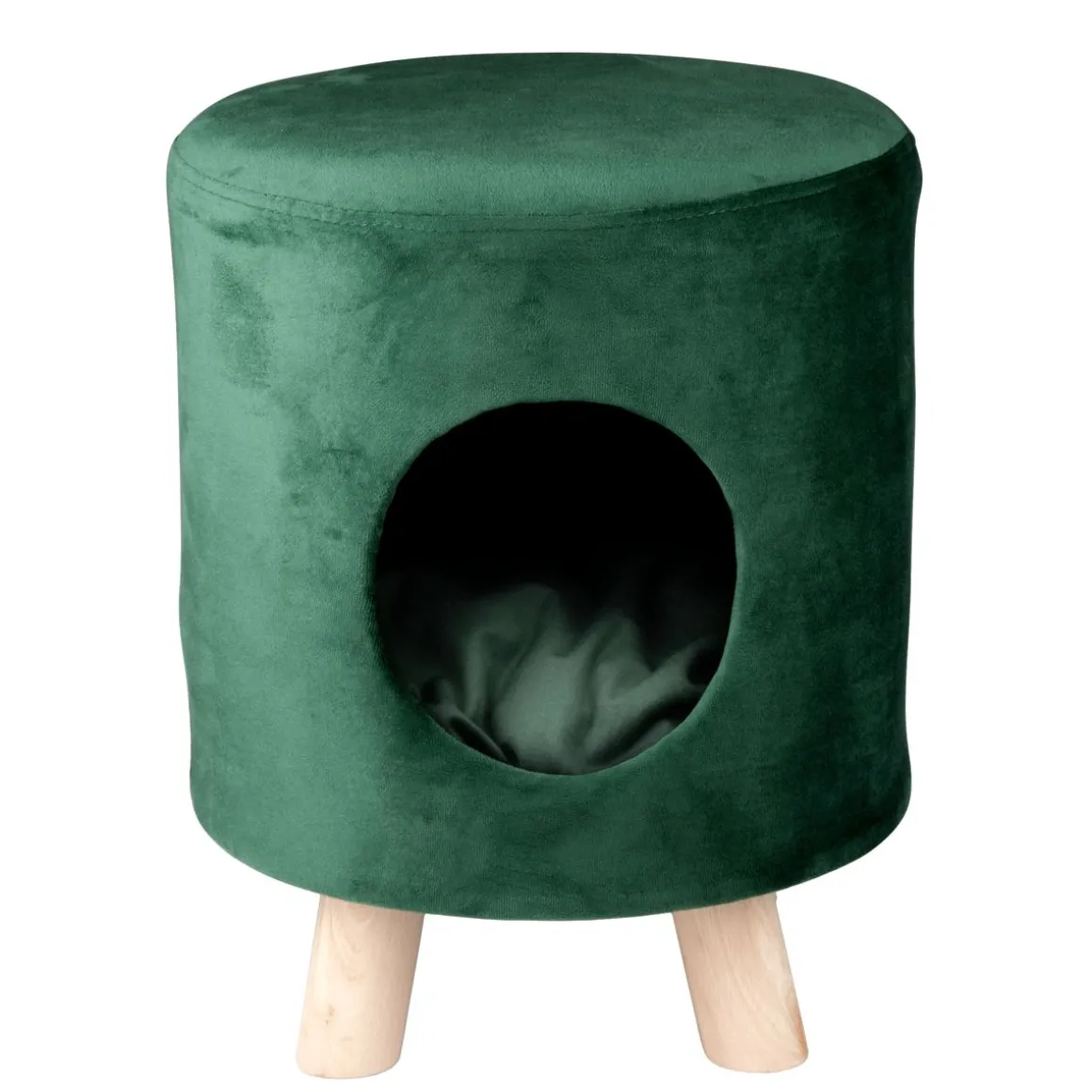 Katzenbett Höhle 33 x 44 cm grün