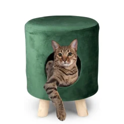Katzenbett Höhle 33 x 44 cm grün