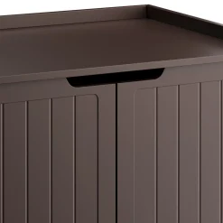 Katzenhaus für Katzentoilette 75 x 52 cm dunkelbraun