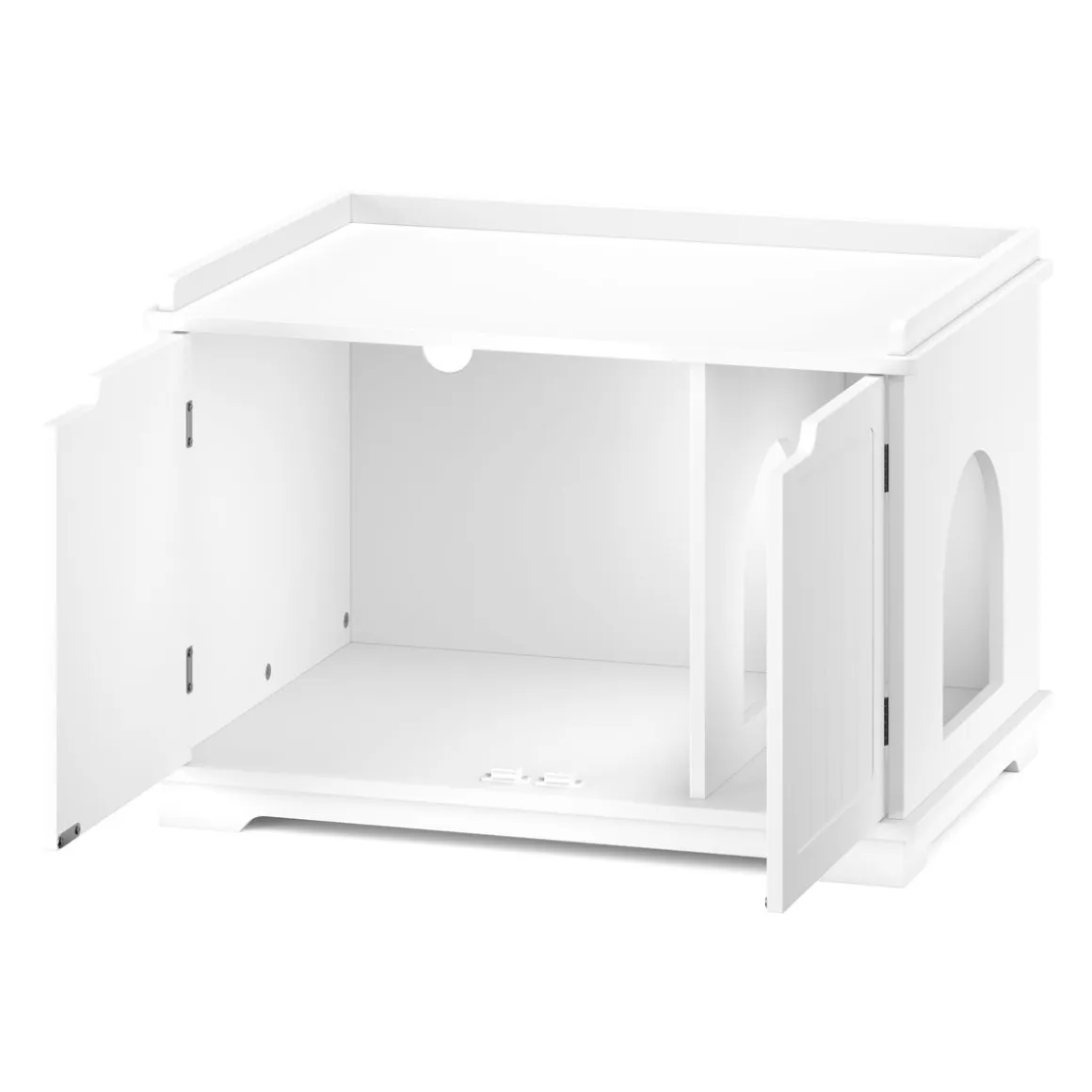 Katzenhaus für Katzentoilette 75 x 52 cm weiss