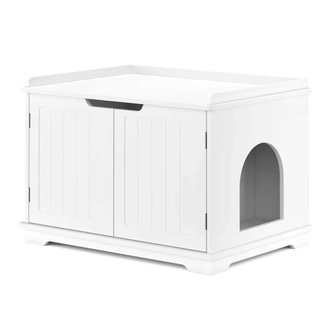 Katzenhaus für Katzentoilette 75 x 52 cm weiss
