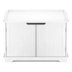 Katzenhaus für Katzentoilette 75 x 52 cm weiss