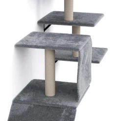 Katzenkletterwand Set DAYANA 4-teilig grau