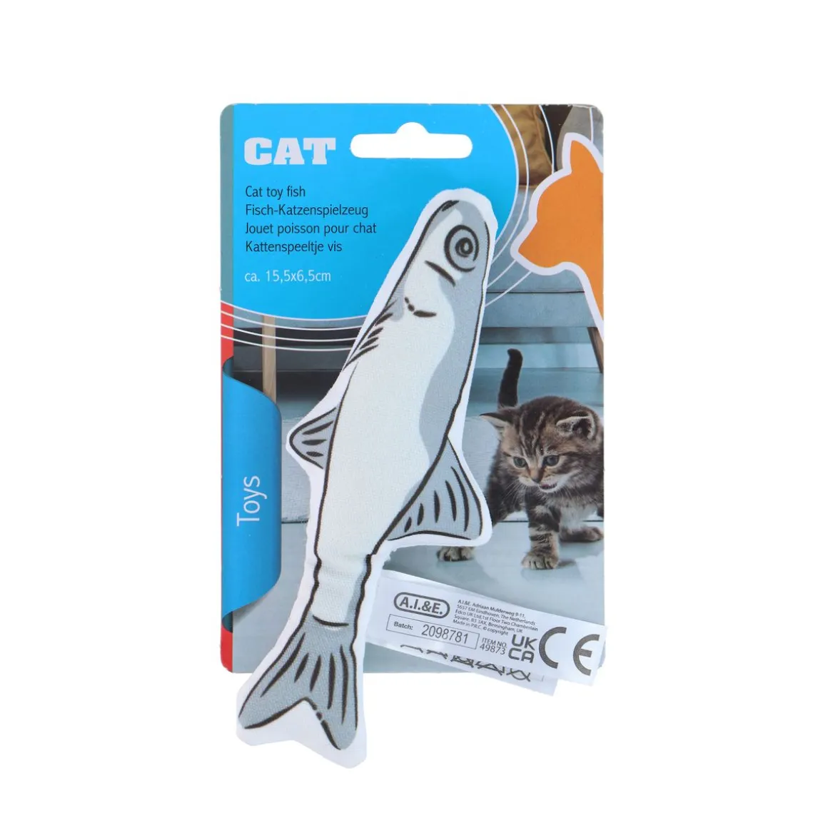 Katzenspielzeug Fisch 16 x 7 cm