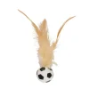 Katzenspielzeug Spielball mit Feder 5 cm