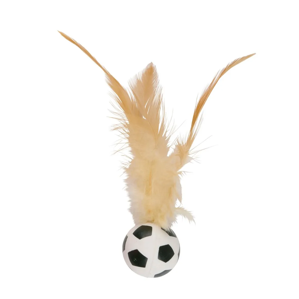 Katzenspielzeug Spielball mit Feder 5 cm