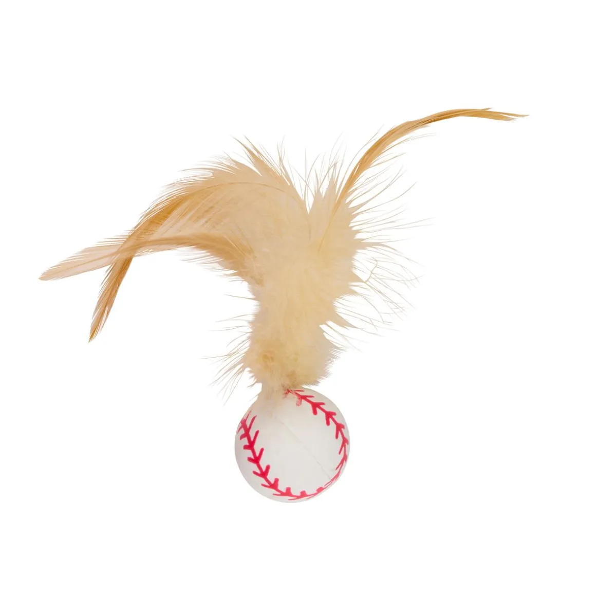Katzenspielzeug Spielball mit Feder 5 cm
