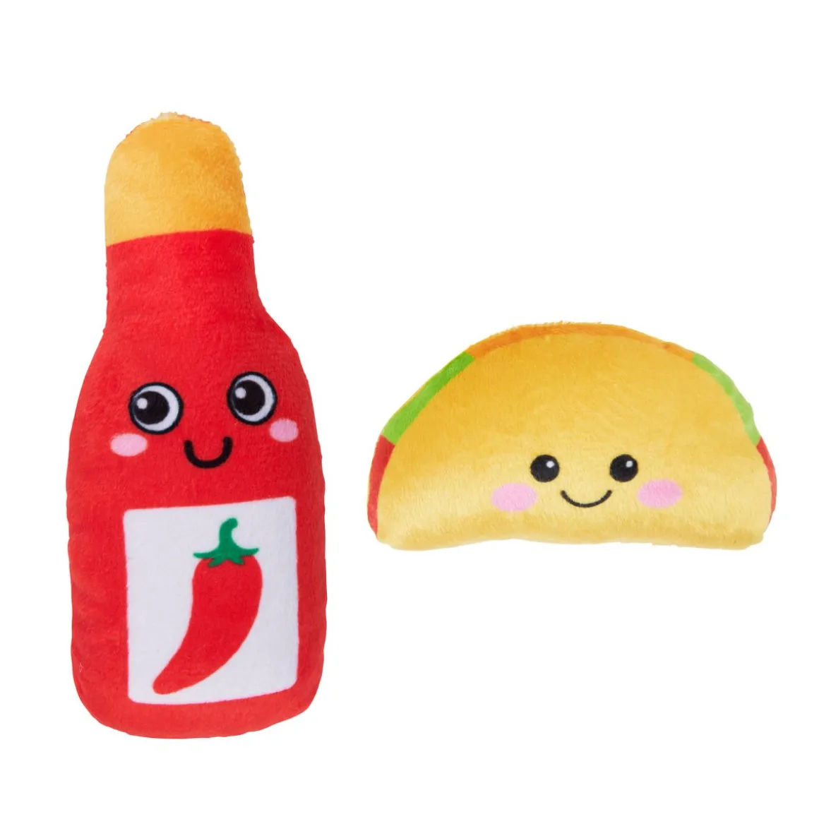 Katzenspielzeug Stofftier Taco Set 2-teilig bunt