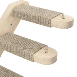 Katzentreppe mit Jute zur Wandmontage rechts