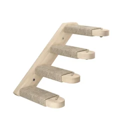 Katzentreppe mit Jute zur Wandmontage rechts