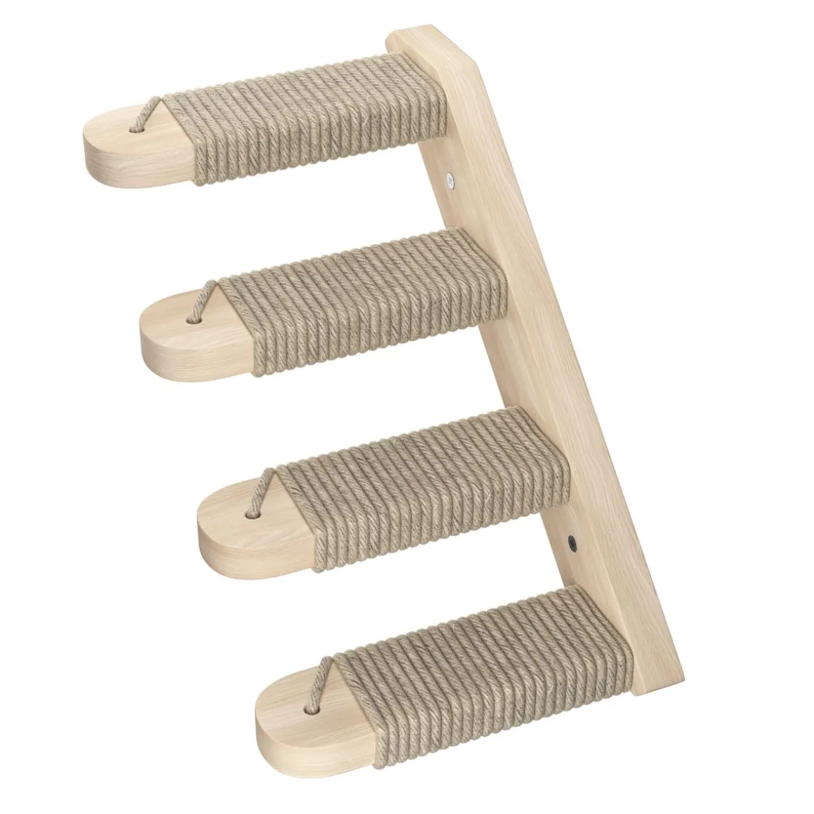 Katzentreppe mit Jute zur Wandmontage links