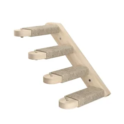 Katzentreppe mit Jute zur Wandmontage links
