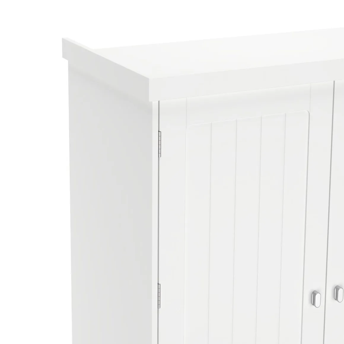 Küchenbuffet Hochschrank 76 x 182 cm weiss