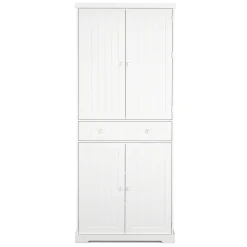 Küchenbuffet Hochschrank 76 x 182 cm weiss