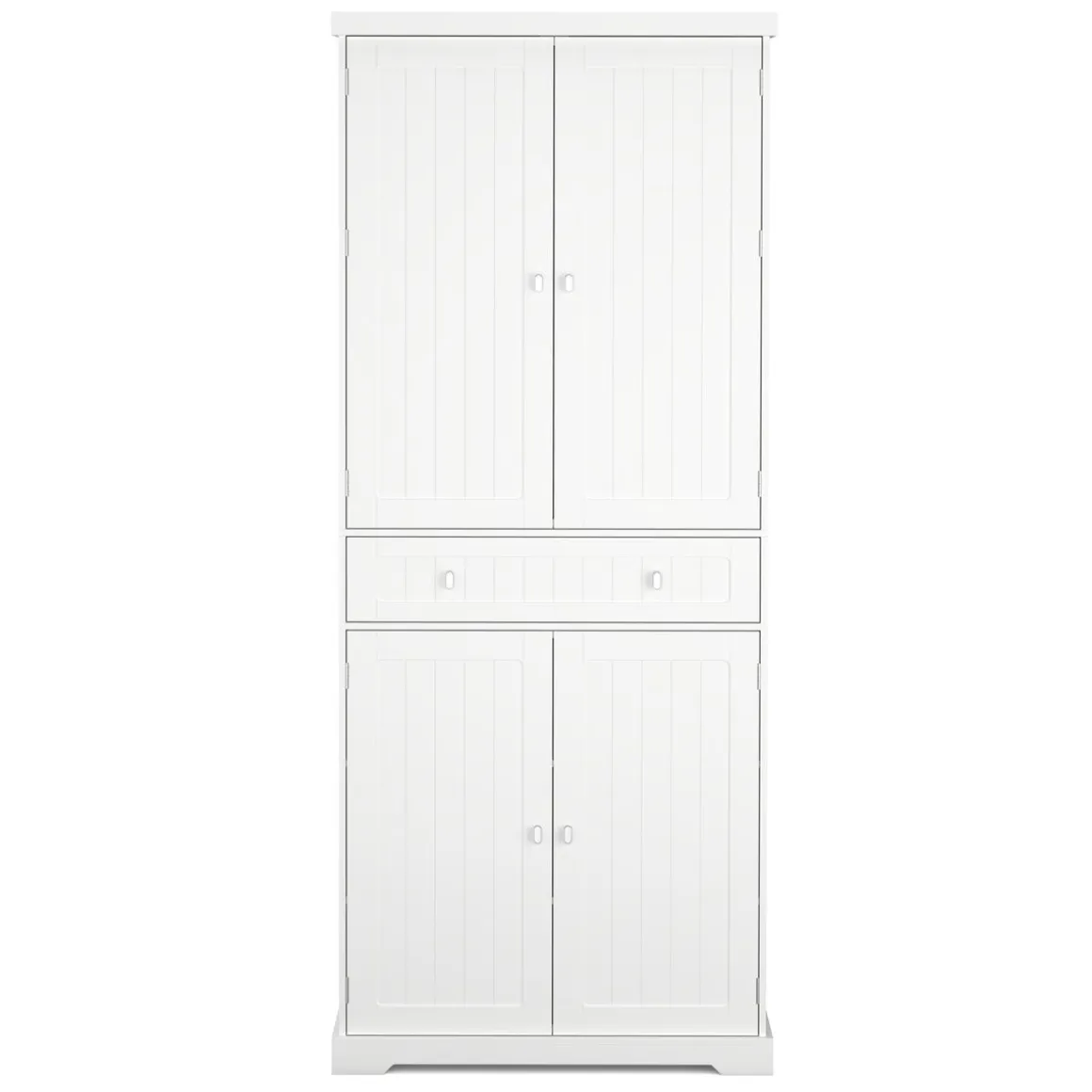 Küchenbuffet Hochschrank 76 x 182 cm weiss