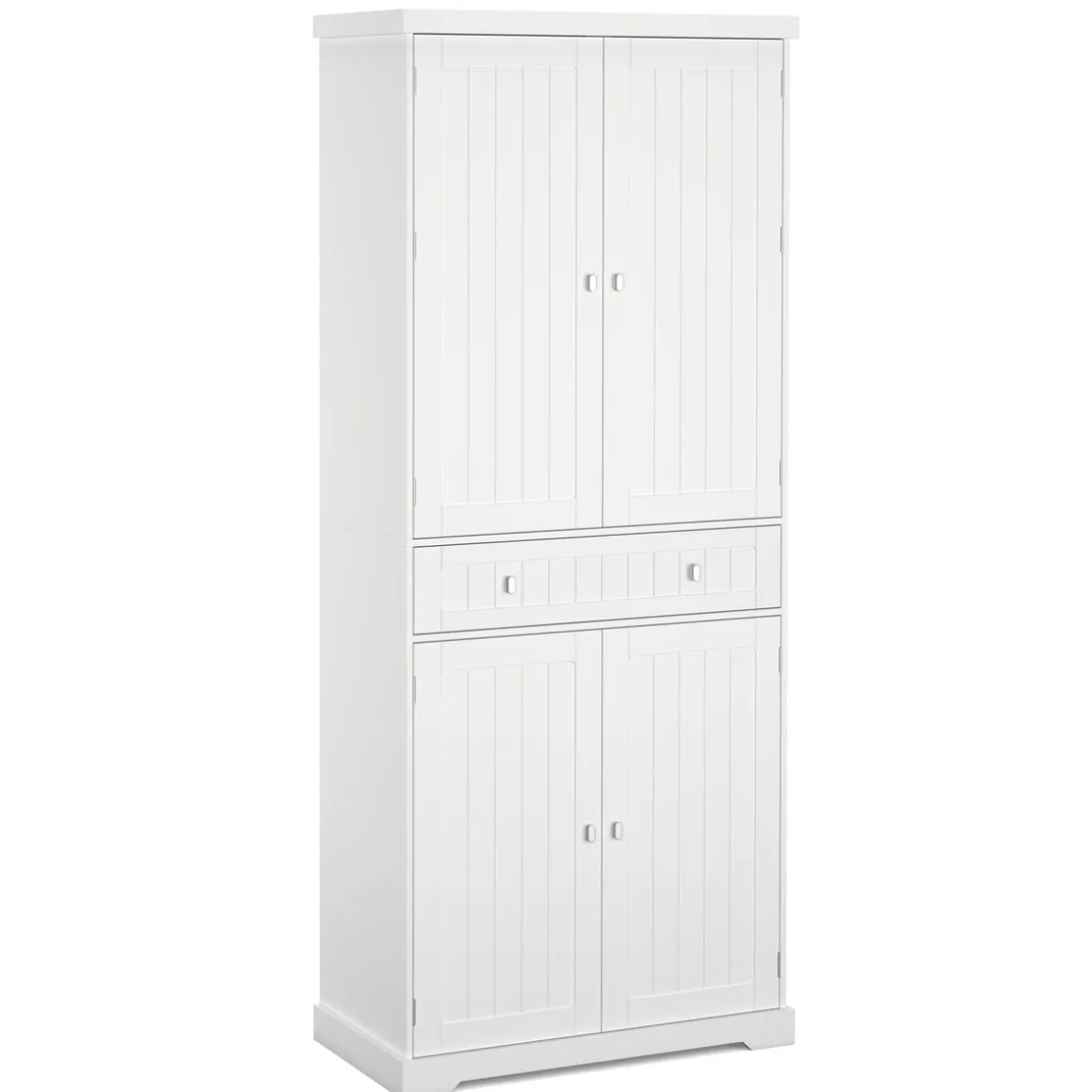Küchenbuffet Hochschrank 76 x 182 cm weiss