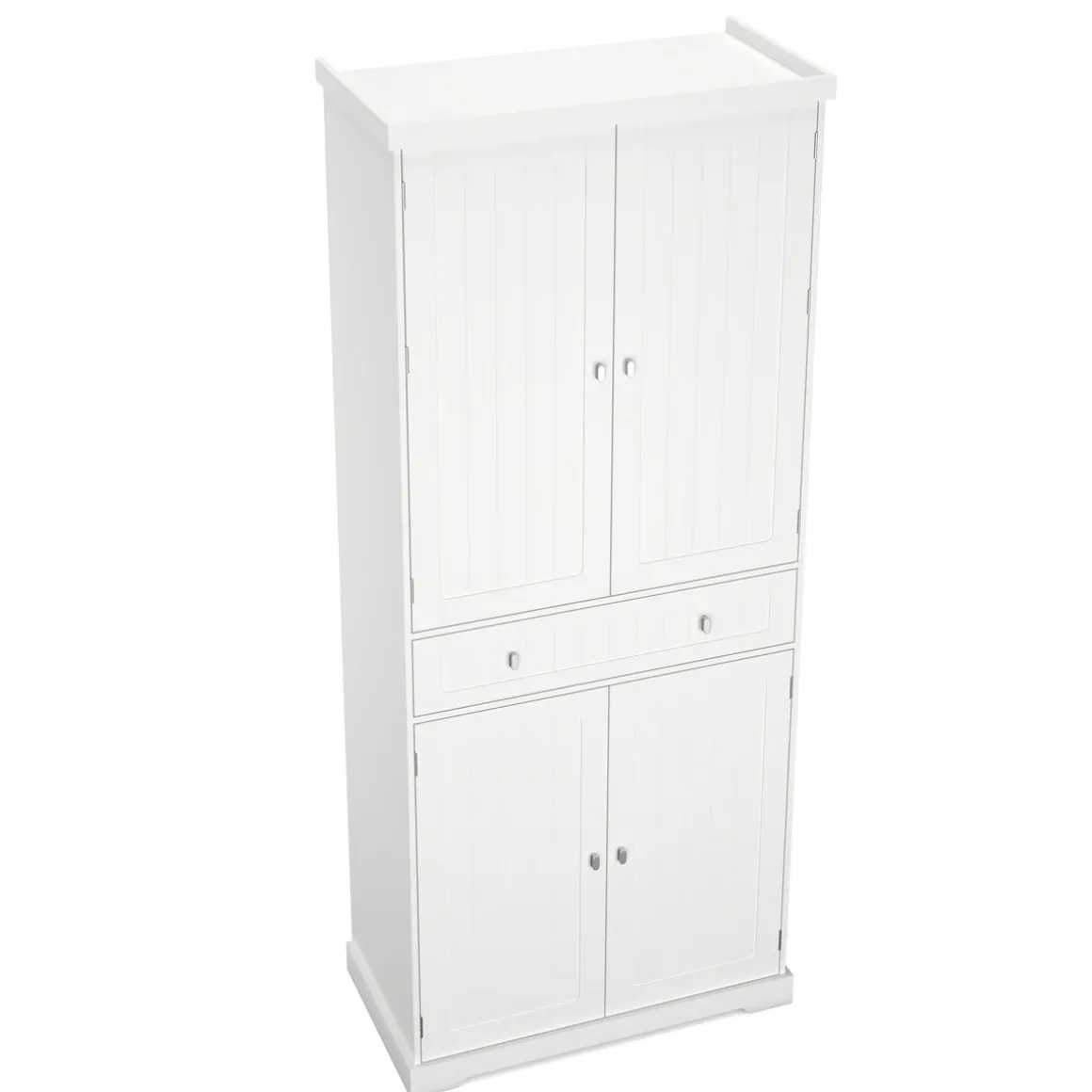 Küchenbuffet Hochschrank 76 x 182 cm weiss