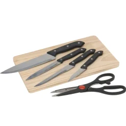 Küchenmesser Schneidebrett Set 6-teilig
