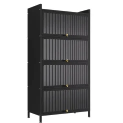 Küchenregal Metall 70 x 142 cm schwarz