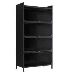 Küchenregal Metall 70 x 142 cm schwarz