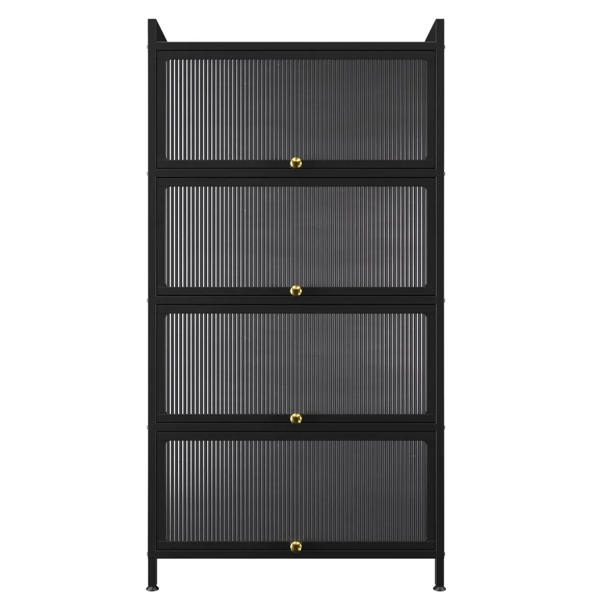 Küchenregal Metall 70 x 142 cm schwarz