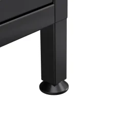 Küchenregal Metall 70 x 142 cm schwarz