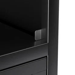 Küchenregal Metall 70 x 142 cm schwarz