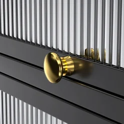 Küchenregal Metall 70 x 142 cm schwarz