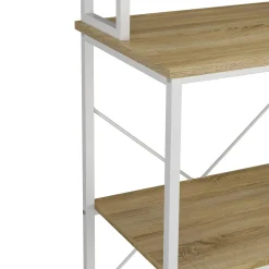 Küchenregal 60 x 167 x 40 cm hellbraun/weiss