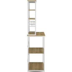 Küchenregal 80 x 167 x 40 cm hellbraun/weiss | GONSER.CH