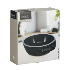 Küchenwaage mit Schale 400 ml schwarz