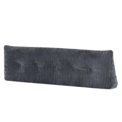 Keilkissen Samt 150 x 20 x 50 cm anthrazit
