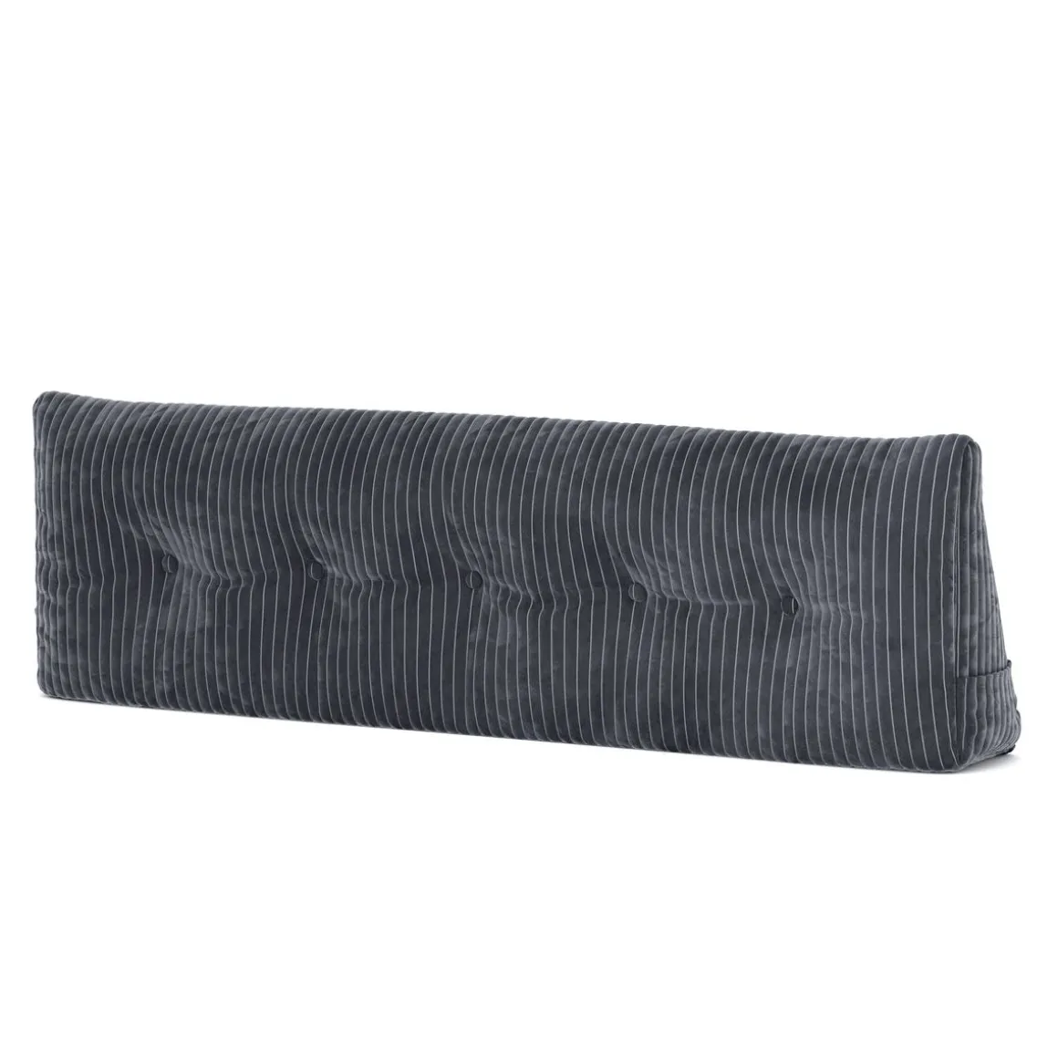 Keilkissen Samt 150 x 20 x 50 cm anthrazit