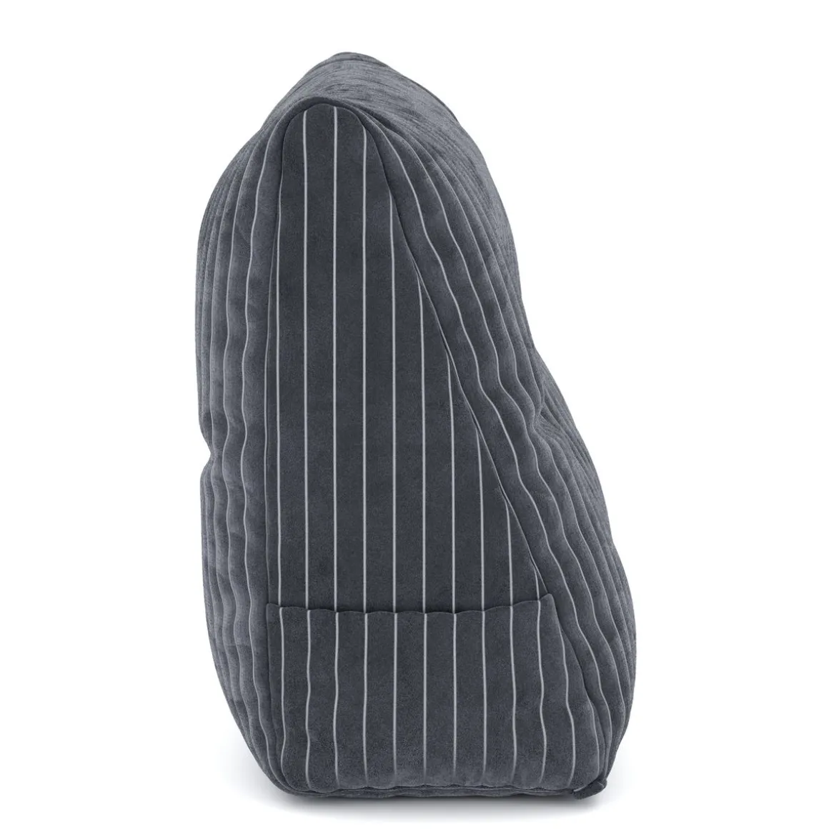 Keilkissen Samt 100 x 20 x 50 cm anthrazit