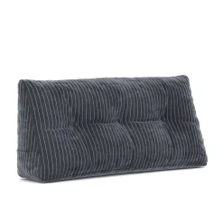 Keilkissen Samt 100 x 20 x 50 cm anthrazit