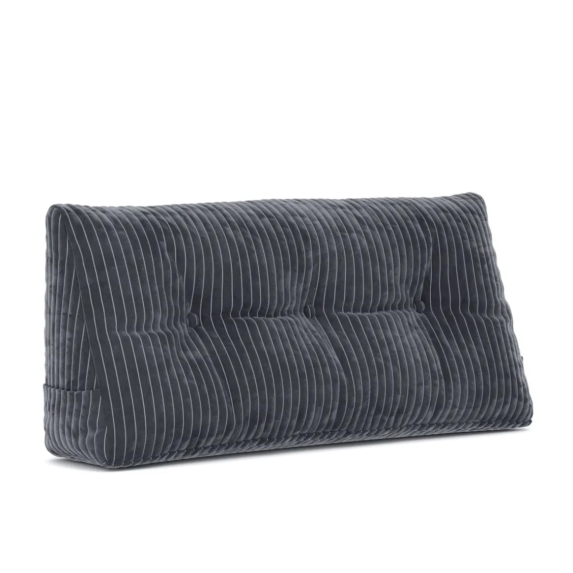 Keilkissen Samt 100 x 20 x 50 cm anthrazit