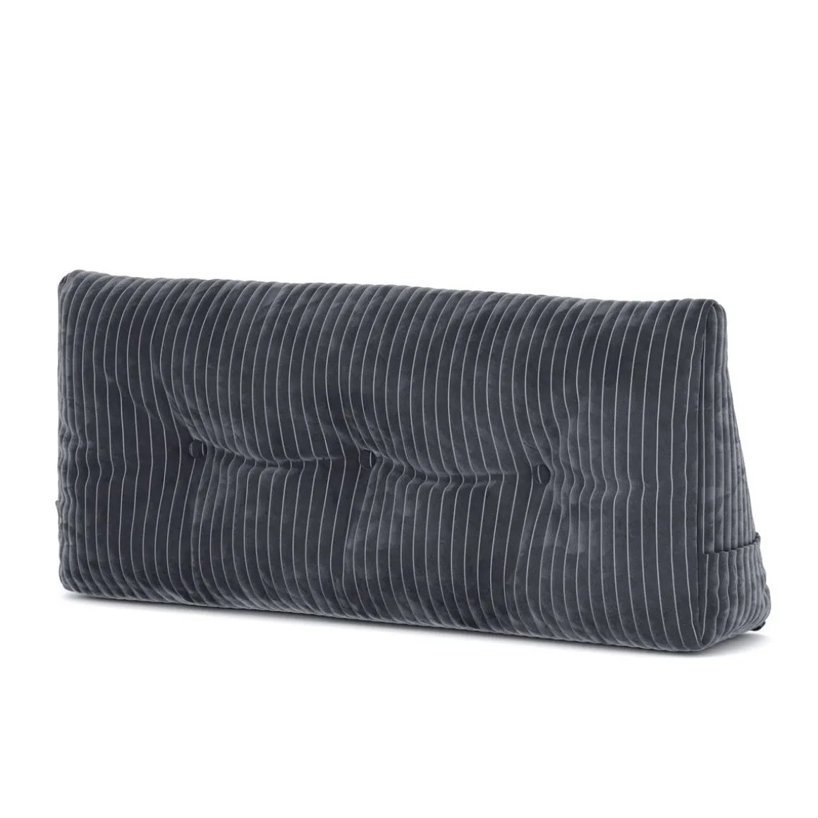 Keilkissen Samt 100 x 20 x 50 cm anthrazit