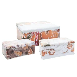 Keksdose Set Weihnachten 3-teilig bunt