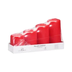 Kerzen Set 4-teilig rot