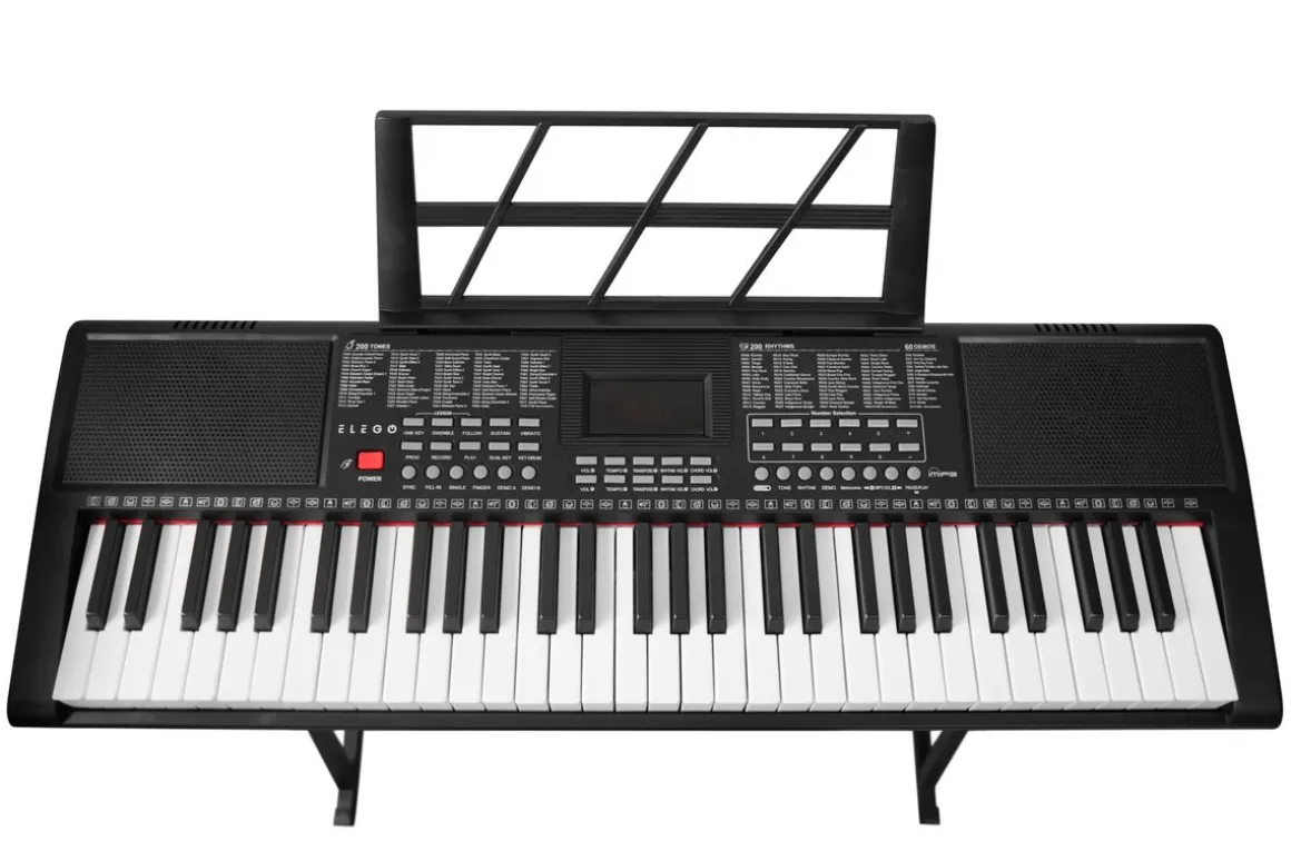 Keyboard Set mit Hocker und Ständer schwarz