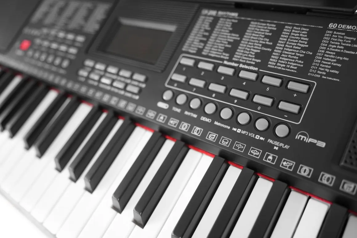 Keyboard Set mit Hocker und Ständer schwarz