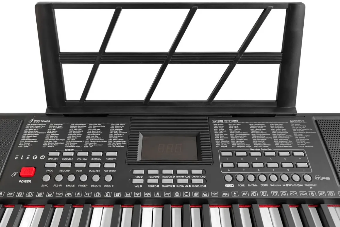 Keyboard Set mit Hocker und Ständer schwarz