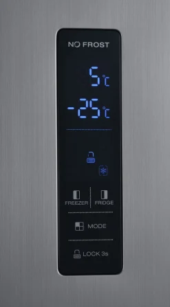 Kühlschrank mit Gefrierer 532L grau